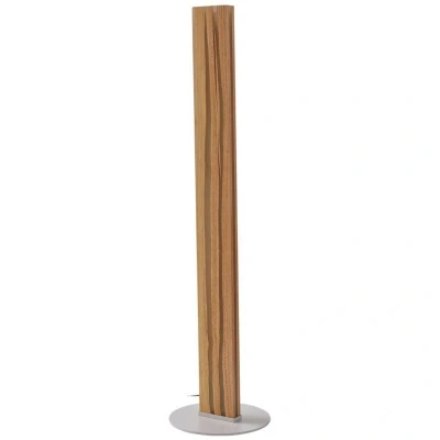 Image of Lucande LED floor lamp Silja, 101 cm, wood, resin, 250lm