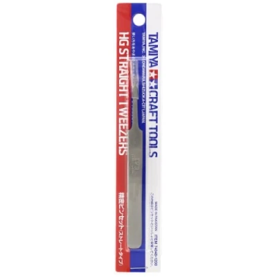 Image of TAMIYA 300074048 HG Straight Tweezers/SPITZIG