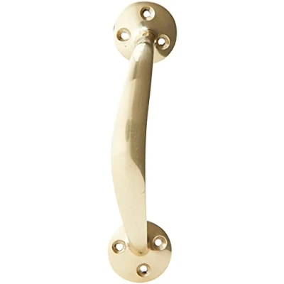 Image of Merriway BH02100 Victorian Bow Handle, 150mm (6 inch) Polished Brass