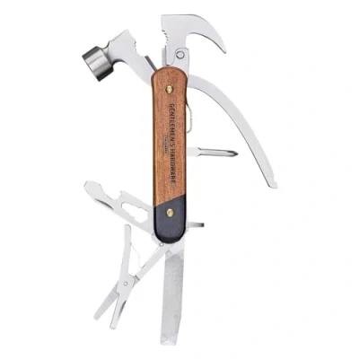 Image of Gentleman&#039;s Hardware 7 in 1 Multi Tool Stainless Steel Pocket Tool, with Hammer