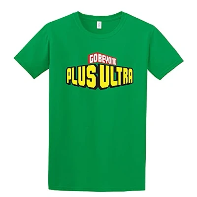 Image of Go Beyond Plus Ultra Boku No Hero Academia/My Academia Anime Inspired T Shirt (Multiple Colours!) (Medium, Green)
