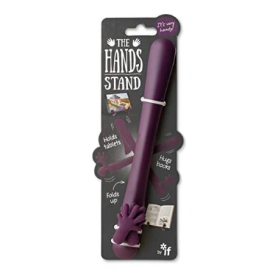 Image of IF The Hands Stand, Free Reading Tablet &amp; Book Holder Aubergine