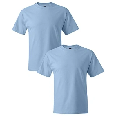 Image of Hanes Mens S/S Beefy T Short Sleeve Shirt Blue