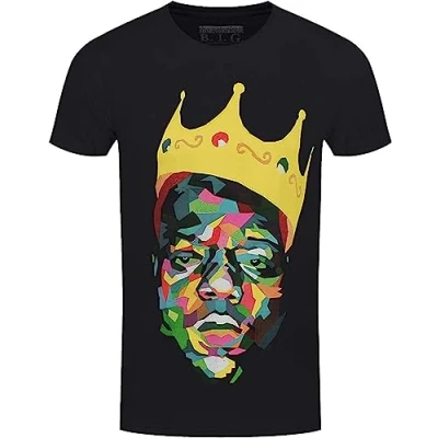 Image of Rockoff Trade Men&#039;s Biggie Crown T Shirt XL Black