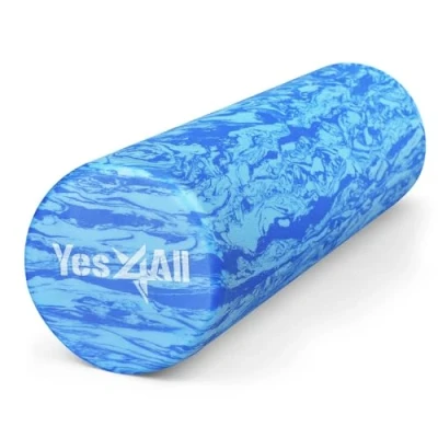 Image of Yes4All Rullo in schiuma EVA premium I migliori rulli ad alta densità, rigidi e lisci per l&#039;esercizio, perfetti esercizi di riabilitazione, ecologici (18 pollici, oceano marmorizzato)