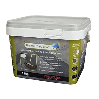 Image of Fusion Mid Grey All Weather Paving Grout Jointing Compound 15kg
