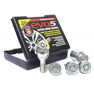 Image of UKB4C Anti Theft Locking Wheel Bolt Set fits Audi TT Mk1, Mk2, Mk3, Mk4 2002&gt; Thatcham App