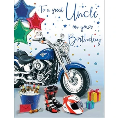 Image of Birthday Card Uncle 8 x 6 inches Regal Publishing