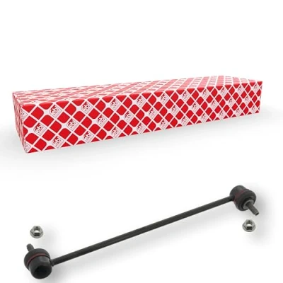 Image of 51320TV0E01 Anti roll bar link FEBI BILSTEIN 100202 Front Axle Left, Right 347mm M10 x 1,25 BMTS Turbo NEW with nuts Steel HONDA: CIVIC 9