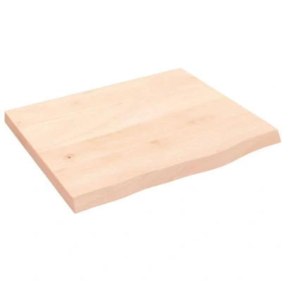 Image of vidaXL Bathroom Countertop 60x50x(2 4) cm Untreated Solid Wood