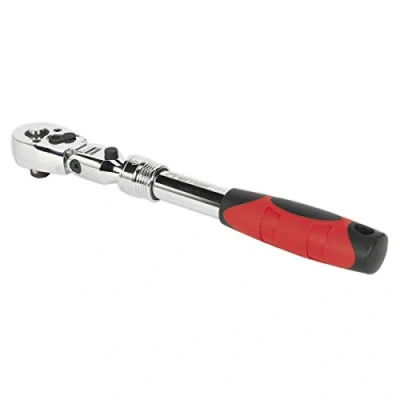 Image of Sealey Premier Flexi Head Ratchet Wrench 3/8&quot;Sq Drive Extendable