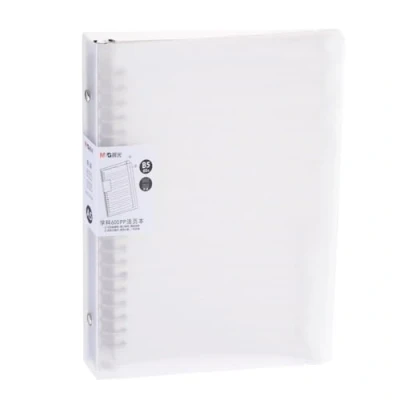 Image of M&amp;G Telescoping Binder Notebook, B5 26 Holes Spiral Ring 60 Sheets Notepaper Refillable with Frosted Cover for Office Home