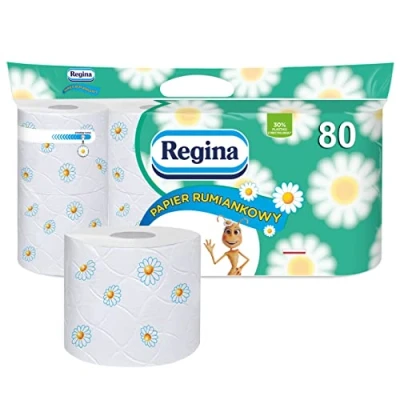 Image of Regina Delicate Durable Chamomile Toilet Paper (80 Rolls)
