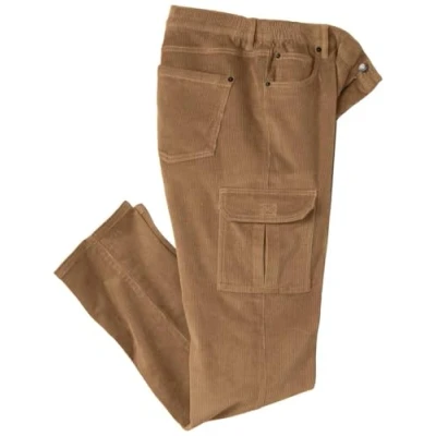 Image of ATLAS FOR MEN Men&#039;s Camel Corduroy Cargo Trousers W50