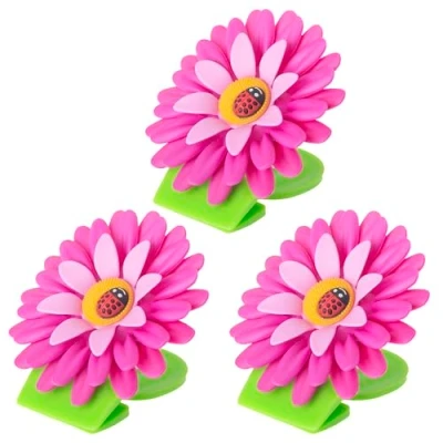 Image of VIGAR Flower Power Tongs with Magnet for Kitchen 8 X 2.5 cm magenta