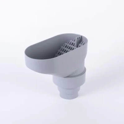 Image of 3P Downpipe Gutter Leaf Catcher Low Maintenance Anti Clog and Blockage, Debris Guard Filter Protector Grey