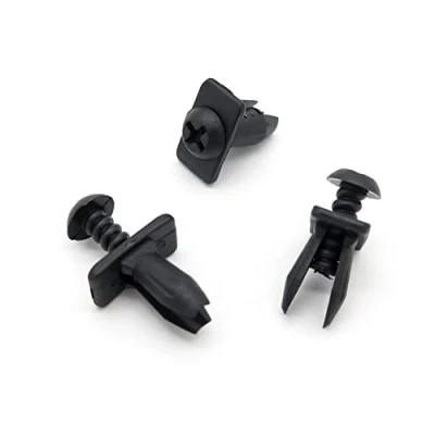 Image of VVO Fasteners Black Plastic Front Wheel Arch Lining &amp; Mudguard Clips for Ford Mondeo, (Pack of 10)