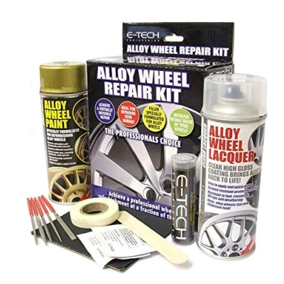 Image of MP Essentials Car Professional Wheel Rim Refurbishment Restore Alloy Repair Kit for Damage, Scuffs &amp; Srapes (Drift Gold)