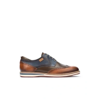 Image of Avila Calfskin Leather Men&#039;s Brogue Shoes