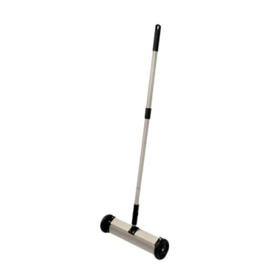 Image of Centurion 400mm Magnetic Floor Sweeper, 40&quot; Handle, 15KG Pull Strength, Silver/Black