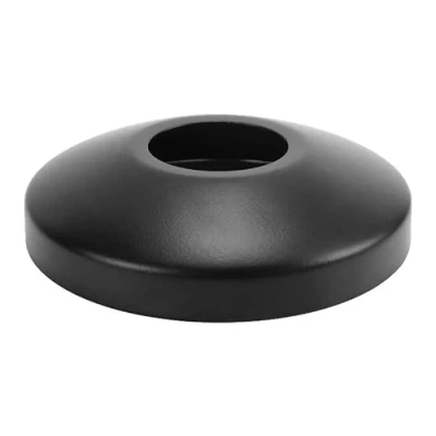 Image of 32mm Black Finished Steel Hole Collar Rose Sink Basin Drain Waste Trap Cover