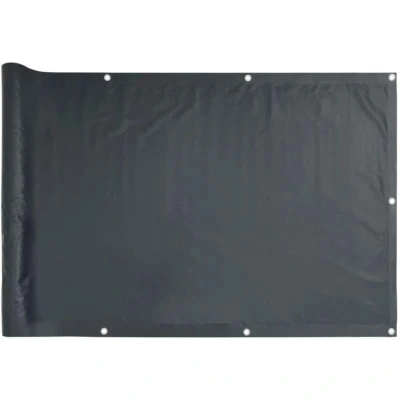 Image of vidaXL Balcony Screen Anthracite 75x300 cm Oxford Fabric