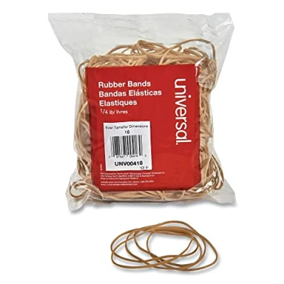 Image of Rubber Bands, Size 18, 3 x 1/16, 400 Bands/1/4lb Pack