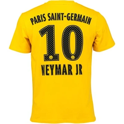 Image of PSG T Shirt Neymar Jr Official Paris Saint Germain Collection boys, yellow