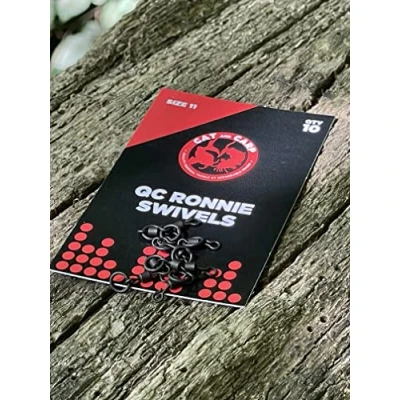 Image of 10 Spinner Swivels, Carp Fishing Ronnie Rig Swivels For Carp. Terminal Tackle