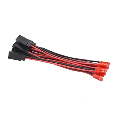Image of OliYin 10pcs JST Male to JR Futaba Female Servo Connector Plug Adapter Cable 20awg 10cm Silicone Wire for RC Lipo Battery(pack of 10)