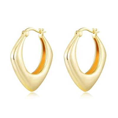 Image of Philip Jones Gold Plated Chunky Hoop Earrings