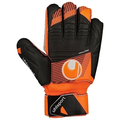Image of uhlsport Soft Resist Flex Frame Junior Goalkeeper Gloves Size 5.5 Fluo Orange