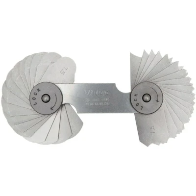 Image of Mitutoyo 186 106 7.5 15mm (32 Pair of Leaves) Radius Gauge