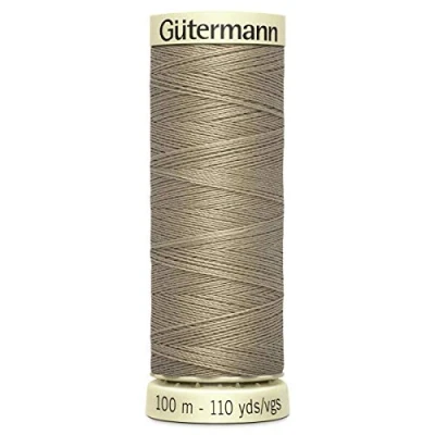 Image of Gutermann Sew All Polyester Thread, 100Mtr, Green Brown (0263), 5.5 x 1.8 cm