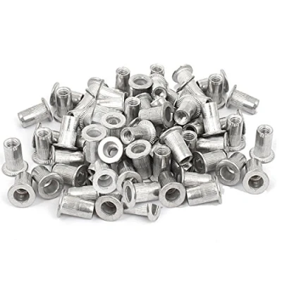 Image of Veda 50 pcs of M6 Threaded Aluminum Rivet Nut Insert Nutsert 6mm Assorted