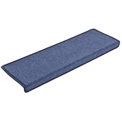 Image of vidaXL Carpet Stair Treads 15 pcs 65x21x4 cm Blue