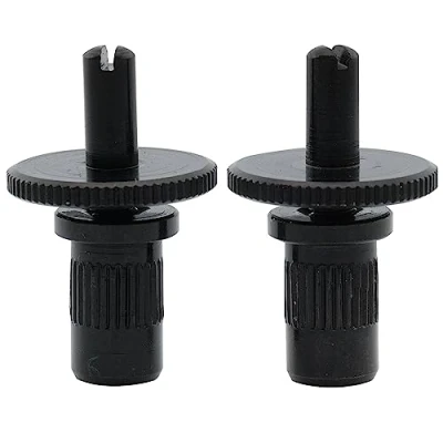 Image of Musiclily Pro Metric Sized M4 Nashville Tune o matic Bridge Studs and Bushings for Epiphone Les Paul Style Guitar, Black (Set of 2)