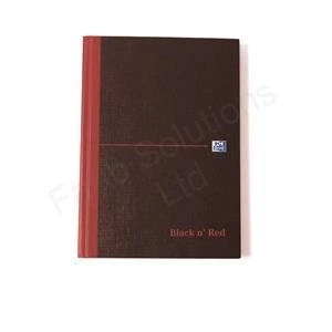 Image of Black n Red Book Casebound 90gsm Ruled Indexed A Z 192 Pages A5 Ref H67197 [Pack of 5]