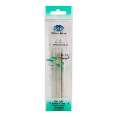 Image of Royal &amp; Langnickel Blending Stump 4 Pk Small 14 inch, Paper, White, 8 10 14&quot;