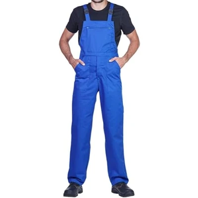 Image of Work Bib and Brace Overalls, Overalls Men, Dungarees Mens, Made in EU, Mazalat Protective Coverall, S 3XL Size EU Trousers for Man, Lots of Colors, Blue,