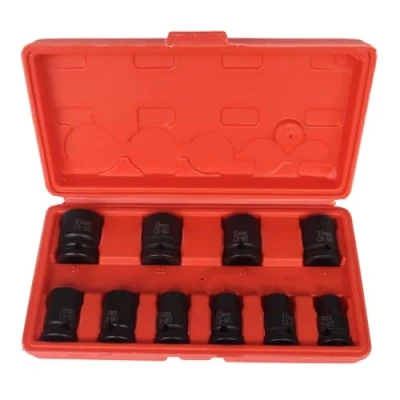 Image of Hilka Tools 01150210 Pro Craft Impact Socket, Silver, 1/2 Inch, Set of 10 Piece