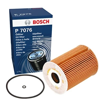 Image of 6291800009, 6291800109, A6291800009, A6291800109 Oil Filter BOSCH F 026 407 076 with gaskets/seals Insert MERCEDES BENZ: E Class Saloon