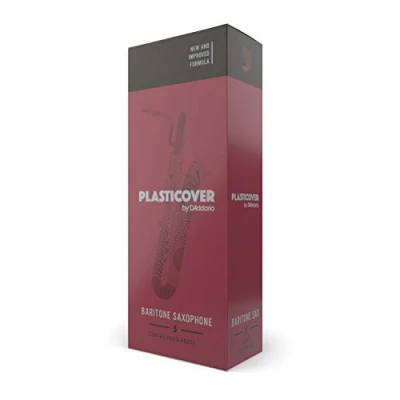 Image of Rico RRP05BSX200 Plasticover 2.0 Strength Reeds for Baritone Sax (Pack of 5)
