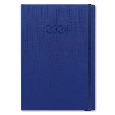 Image of Letts Memo A4 week to view 2024 diary blue