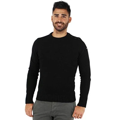 Image of Schott NYC Men&#039;s Ploutrider1 Jumper, Black (Black Black), X Large