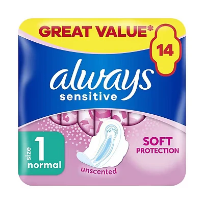 Image of Always Soft &amp; Fit Normal Plus Sanitary Towels x14