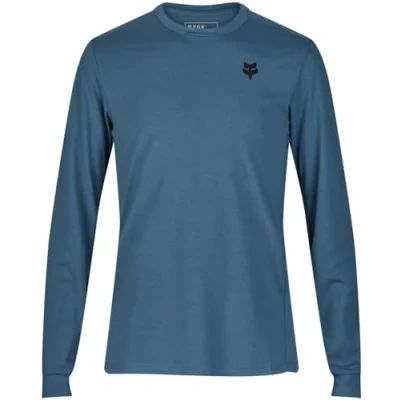 Image of Fox Racing Men&#039;s Ranger Drirelease Long Sleeve Jersey Shirt, Hunter Green Shepards, X Large