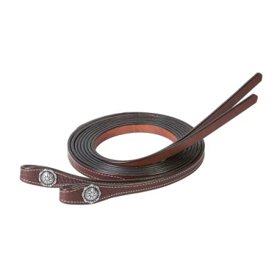 Image of Weaver Leather Basin Cowboy Split Reins Brown, 5/8 x 8&#039;