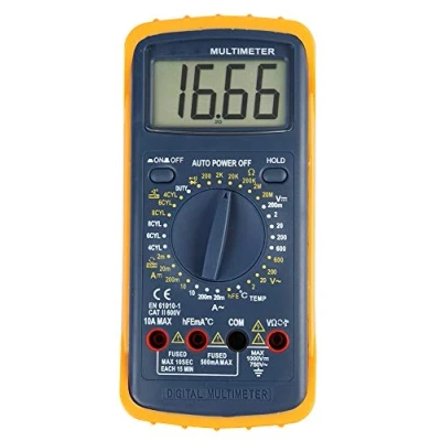 Image of Duratool D03145 Automotive Digital Multimeter, 600V AC/DC,Black