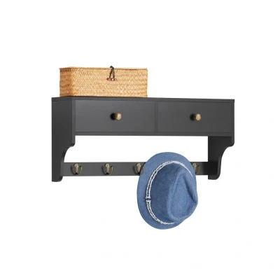 Image of Wall Coat Rack Storage Unit,FRG178 SCH Sobuy